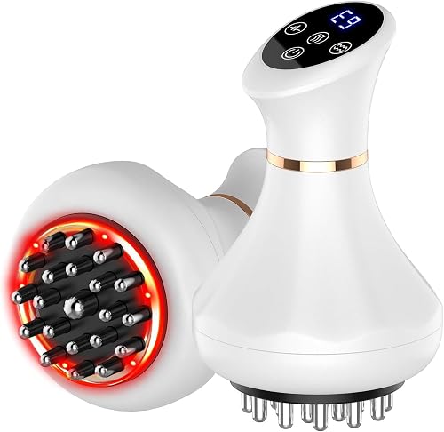 3-in-1 Electric Gua Sha Body Massager, Rechargeable Lymphatic Drainage Massager with 9-Level Suction & Heat Therapy, Vacuum Cupping Cellulite for Body Contouring, Ideal for Home Use