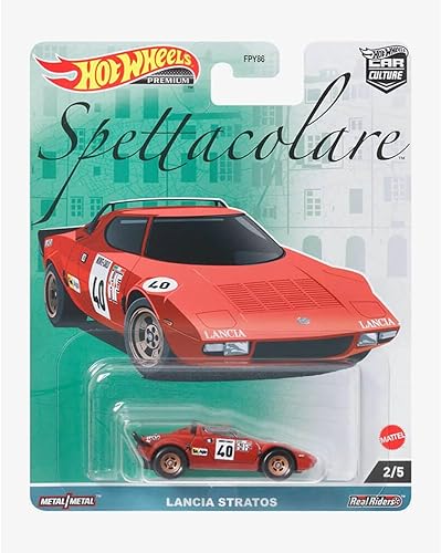 Hot Wheels Lancia Stratos, Cultura del coche Spettacolare [rojo] 2/5