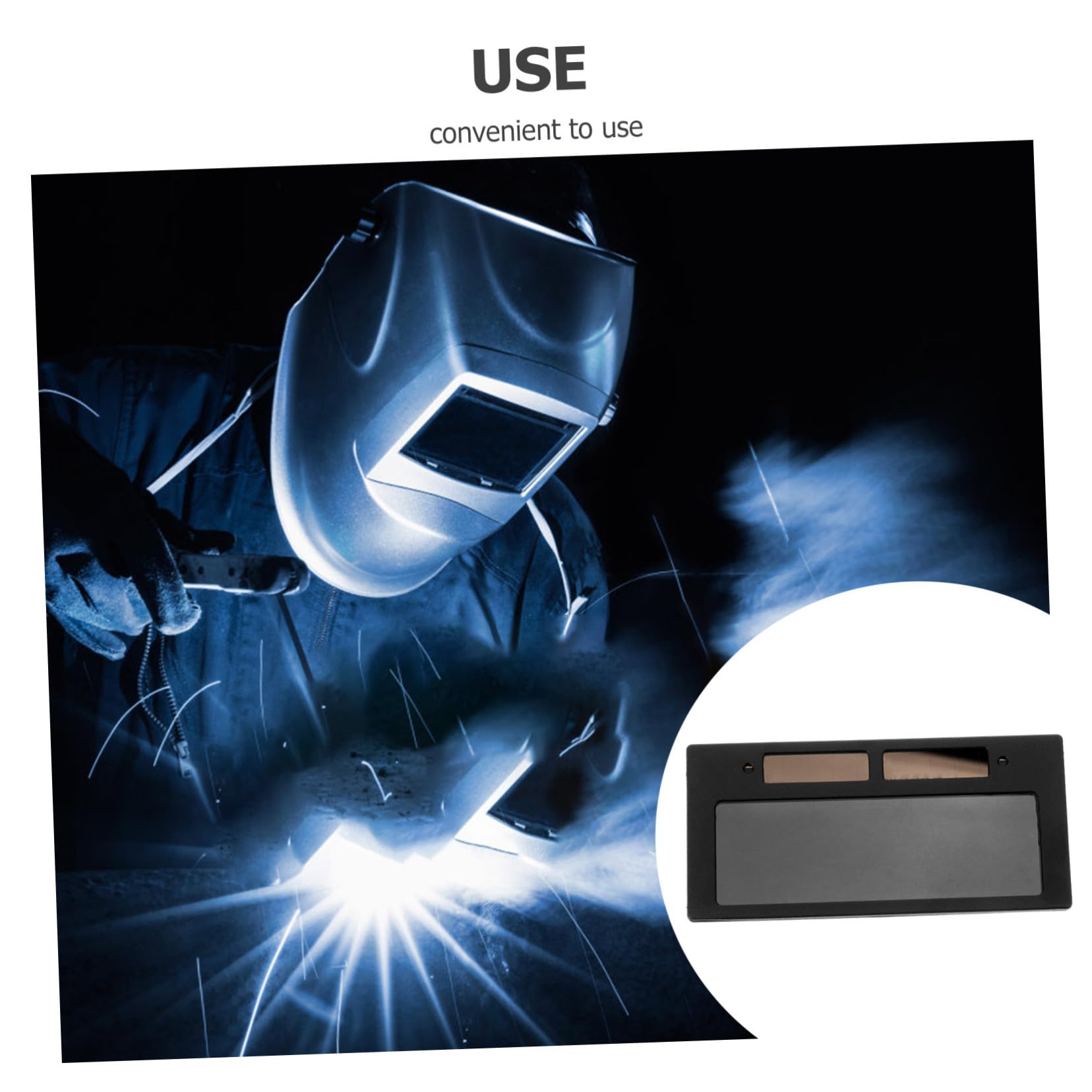 SOLUSTRE 5stücke Welding Helmet Lens Replacement Automatisches Verdunkelungs-lcd-display Für Schweißer Und Einfache Schutzlinsen Für Verschiedene Schweißanwendungen Solarbetrieben Und