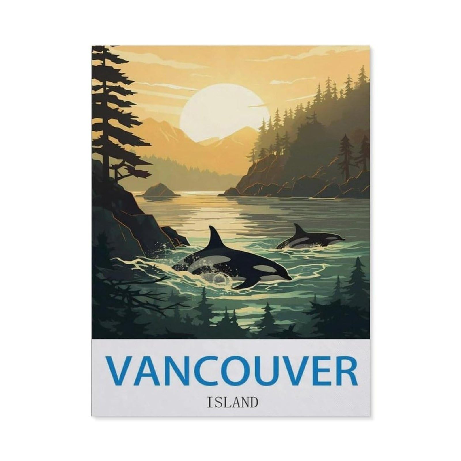 BEAYODKP Diamond Painting Kits for Adults and Kids，Vancouver Island