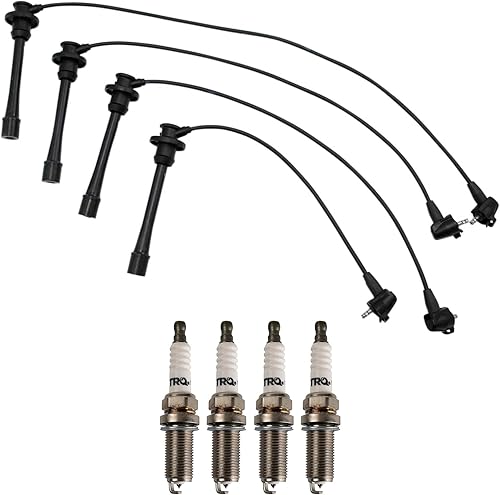 Miniatura 308 de TRQ Kit de bujías de 5 piezas de bujías de iridio compatibles con Chevrolet Aveo 2004-2008 Aveo5 2004-2008