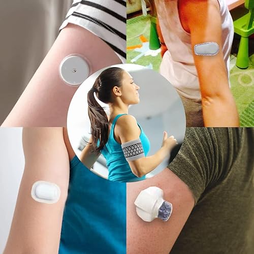Miniatura 4 de Banda de brazo de monitoreo continuo de glucosa, brazalete protector con sensor CGM para G6 Freestyle Libre Dexcom (mediano, ligero)