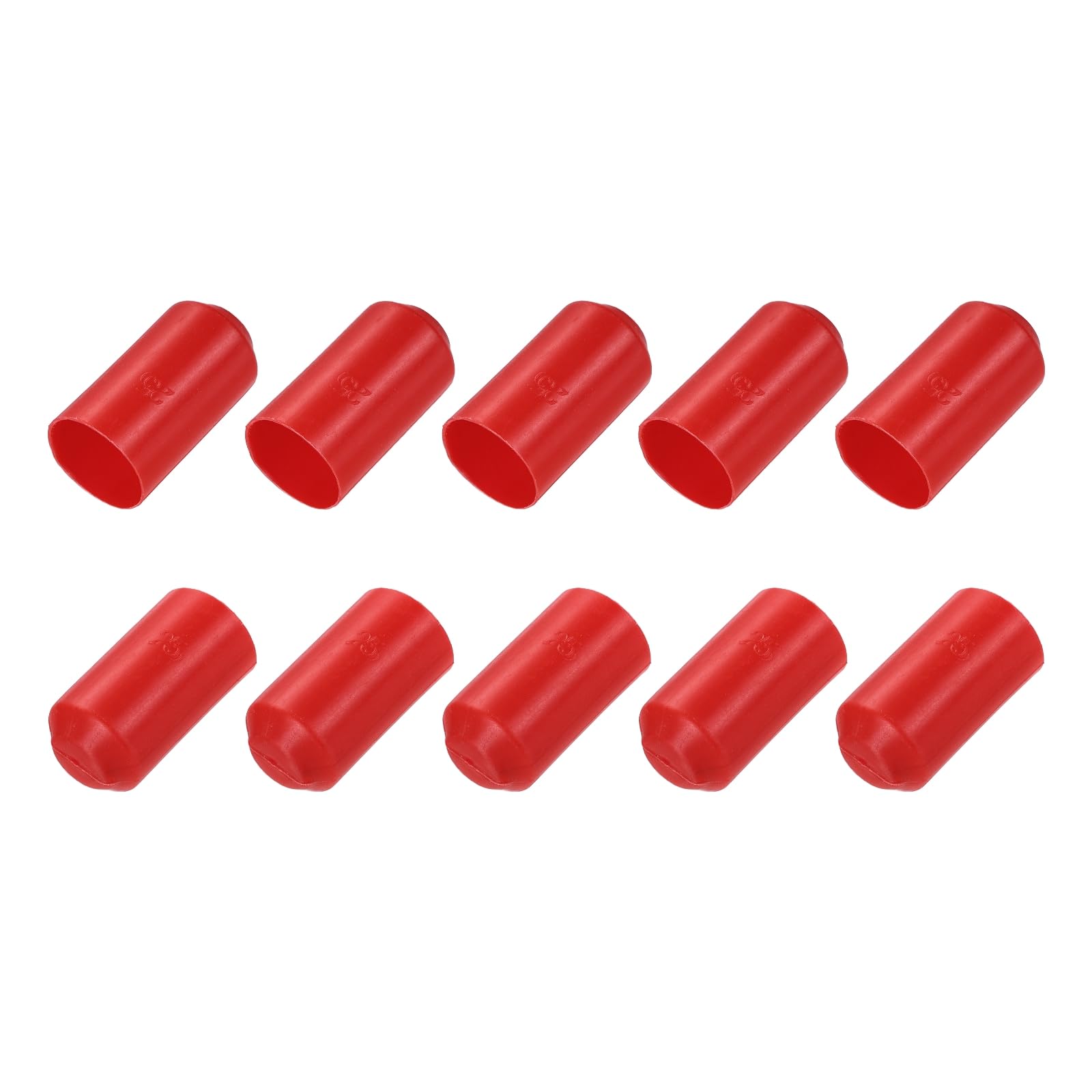 Tapas termorretráctiles rojas impermeables de 25 mm para protección final de cable eléctrico 7