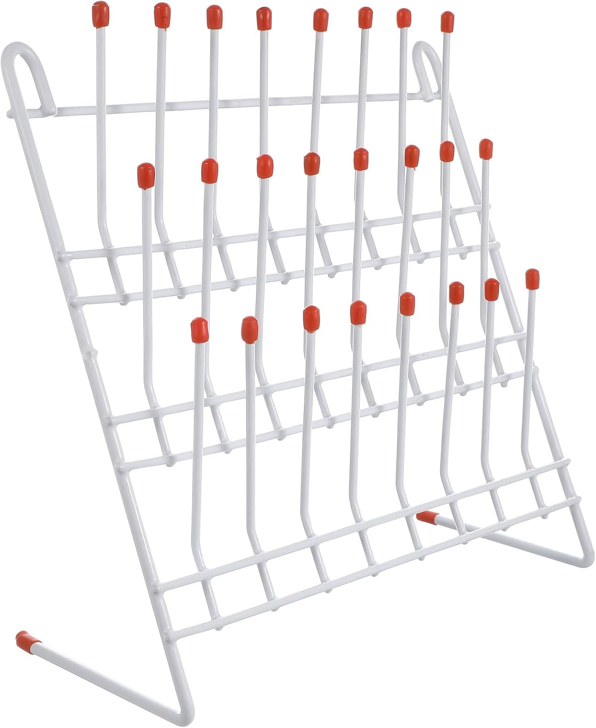 Metal Laboratory Drying Rack Tubes Holder Draining Stand for Test Tubes and Beakers Practical Science Equipment for Research Labs and Educational Institutions