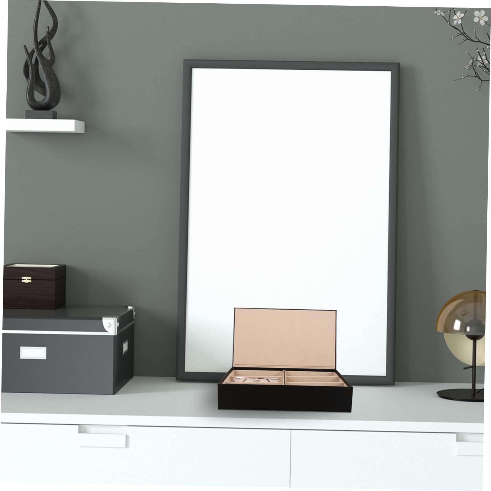 Healvian Organizer dal Design Raffinato in Pelle Pu Occhiali da Sole Multi-griglia Struttura in Metallo Facile da Pulire per Casa e Uso Commerciale