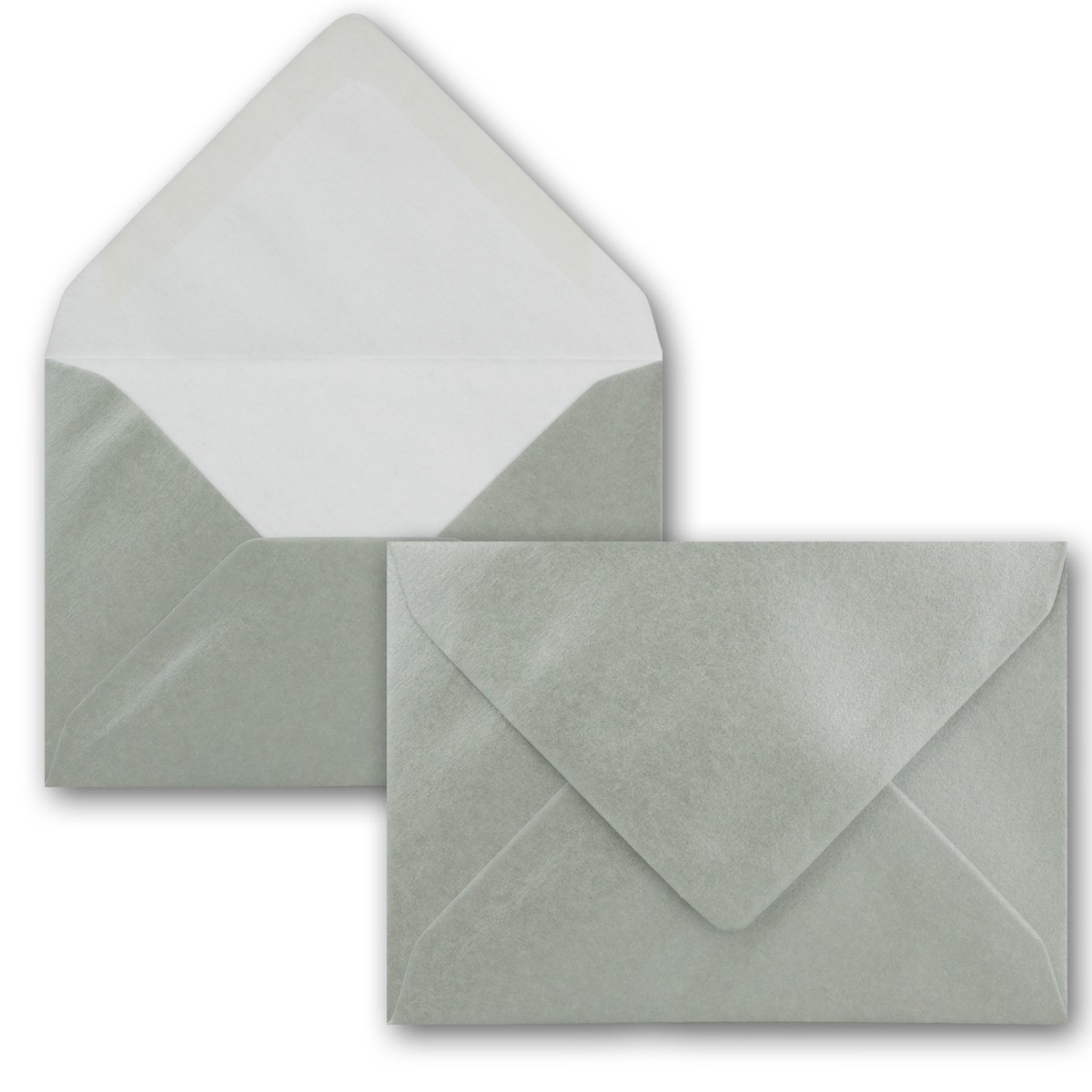 Karten und Co. - 400 buste per lettere, formato C7, 8,1 x 11,4 cm, con aletta a punta, con lembo umido da 80 g/mq, ideali per battesimi, nascite, Natale e bigliettini