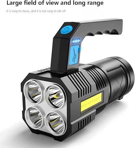 Miniatura 2 de Linterna de alto brillo 4led reflector al aire libre USB linterna portátil luces fuertes luz lateral senderismo al aire libre tienda de campaña