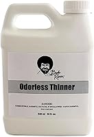 Bob Ross Odorless Thinner 32oz Quart - Reusable Brush Cleaner for Wet-on-Wet Oil Painting Technique