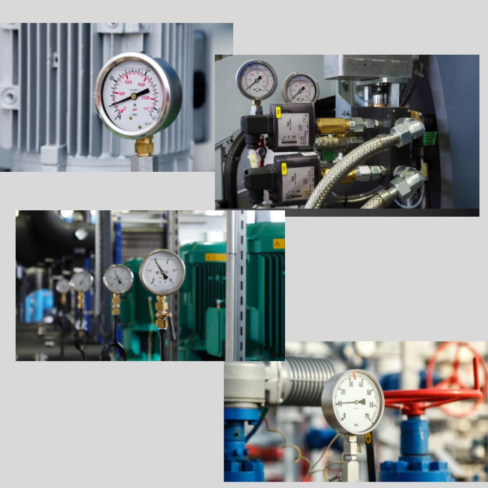 Schläfer 0930171 | Thermomètre à contact bimétallique pour tuyaux avec clip Ressort bimétallique en acier inoxydable, diamètre du boîtier 63 mm échelle 0-120 °C.