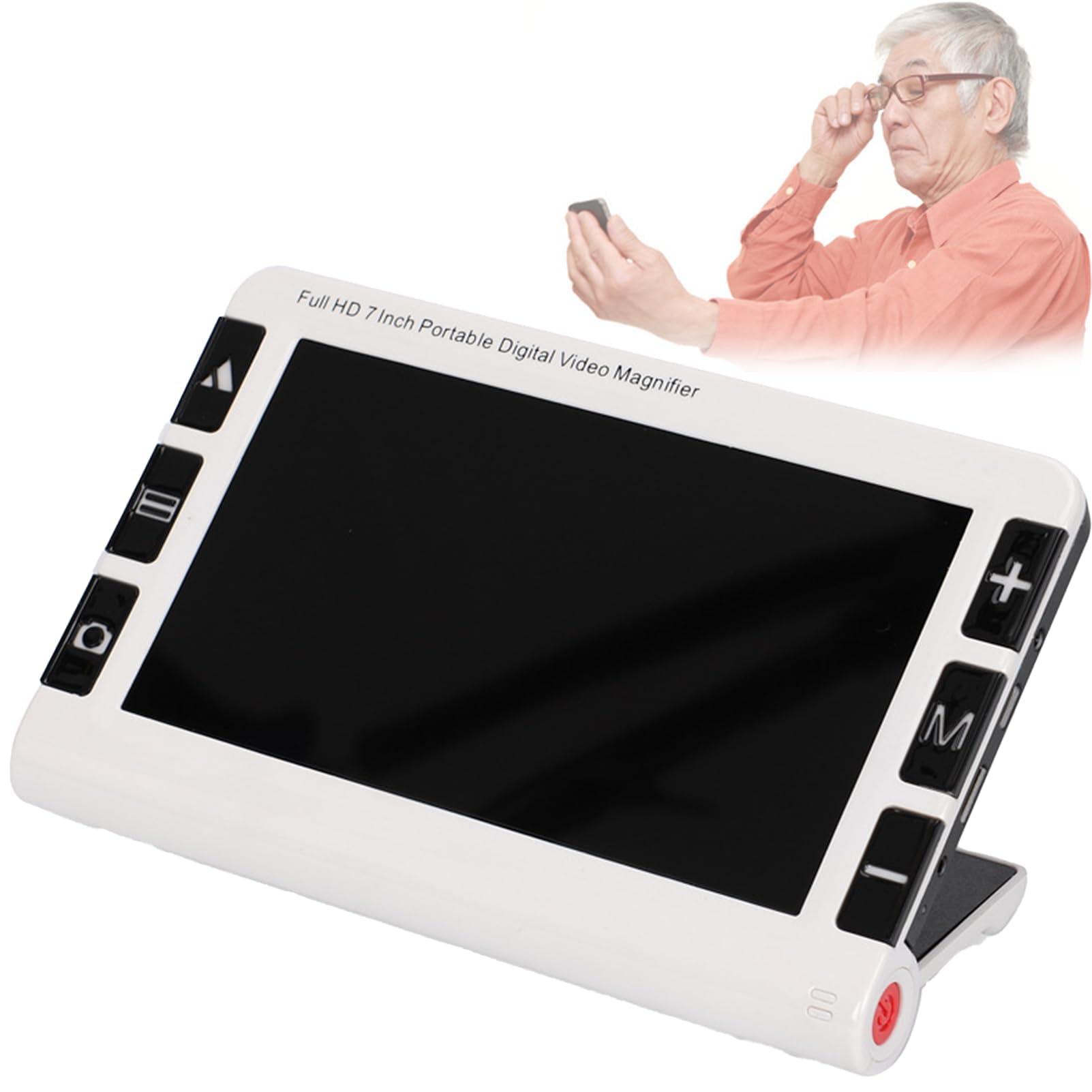 Cyfrowa lupa z ekranem LCD, ręczny czytnik wideo, 2-32-krotny zoom, 19 trybów kolorów, pamięć 4G, nagrywanie zdjęć 5 MP, idealna do wspomagania słabowidzących