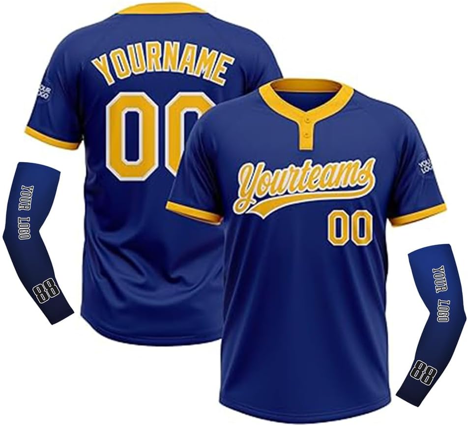 Custom Jersey Uniforms Lightweight Baseball/Softball Jersey for Boy Youth Adult
