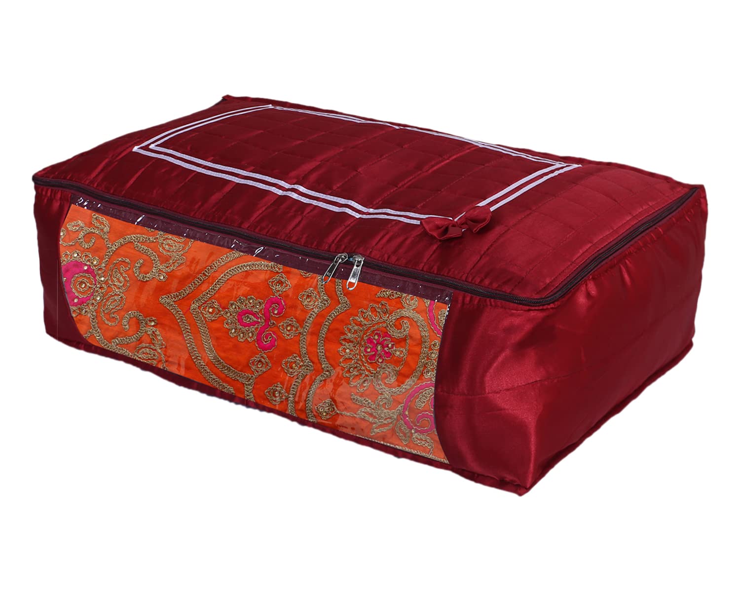 See full amazon price history chart for Kuber Industries Satin Bow Design Lehenga Cover|Foldable & Dustproof Salwar Suit Cover|Zipper Gown Organizer With Side Transparent (Maroon) Kuber Industries Satin Bow Design Lehenga Cover|Foldable & Dustproof Salwar Suit Cover|Zipper Gown Organizer With Side Transparent (Maroon) (B0BF5S6GPB) Amazon Price History, Amazon Price Tracker