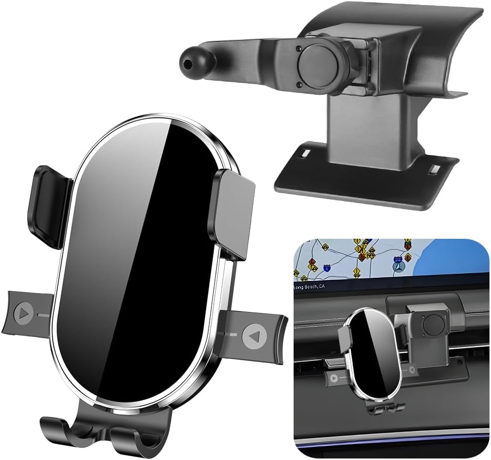 Car Phone Holder For Genesis GV70 2022 2023 2024 2025，Electrified GV70 2022-2025 Auto Accessories Navigation Screen Bracket Interior Decoration dashboard Cell mobile Phone Mount holders case accessory