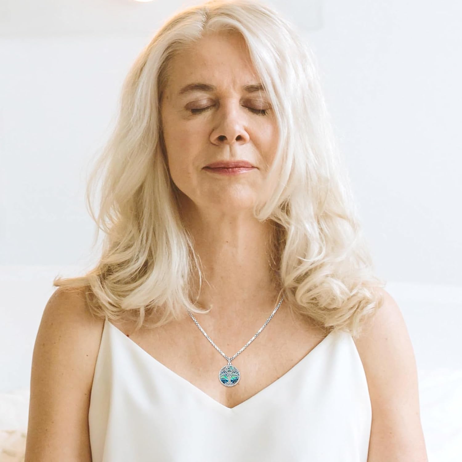 Eusense Cremation Jewelry for Ashes Urn Necklace to Put Ashes In 925 Sterling Silver Memorial Pendant Tree of Life Urn Necklaces for Ashes Necklace for Women Men - Image 9