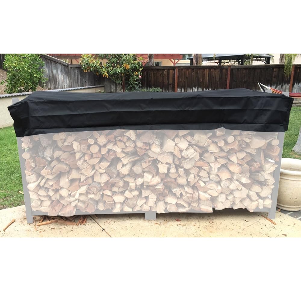 Firewood Rack Top Cover Waterproof Replacement Cover for 6 foot Woodhaven Firewood Log Rack Heavy Duty Storage Log Rack Covers (Not The Full Cover)-image-39