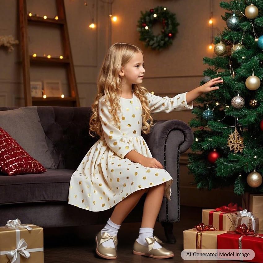 Image of Felix & Flora Toddler Little Girl Mary Jane Dress Shoes - Ballet Flats for Girl Party School Shoes