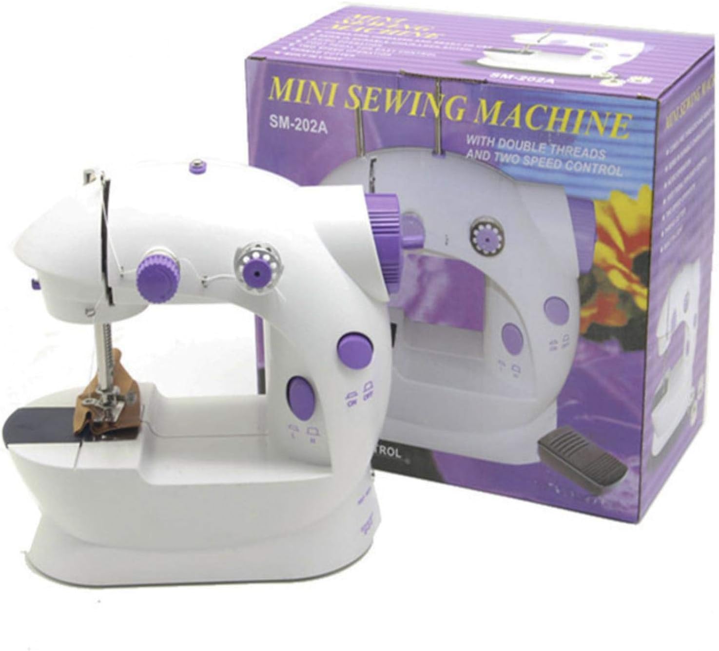 Máquina de coser de pies en miniatura para el hogar portátil ...
