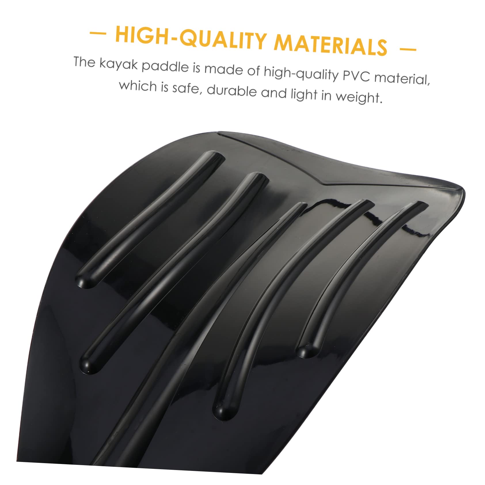 Didiseaon Accessori per Pagaia Kayak Staccabile Set 2 Pezzi PVC Nero | Compatto e Portatile, Tecnologia Professionale, Struttura Resistente, per Uso su Barca e Canoa