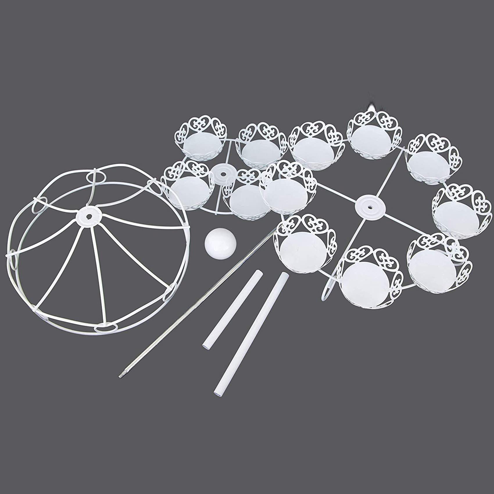 2 soportes para cupcakes, 2 , 12 cuentas, para bodas, tartas y tazas