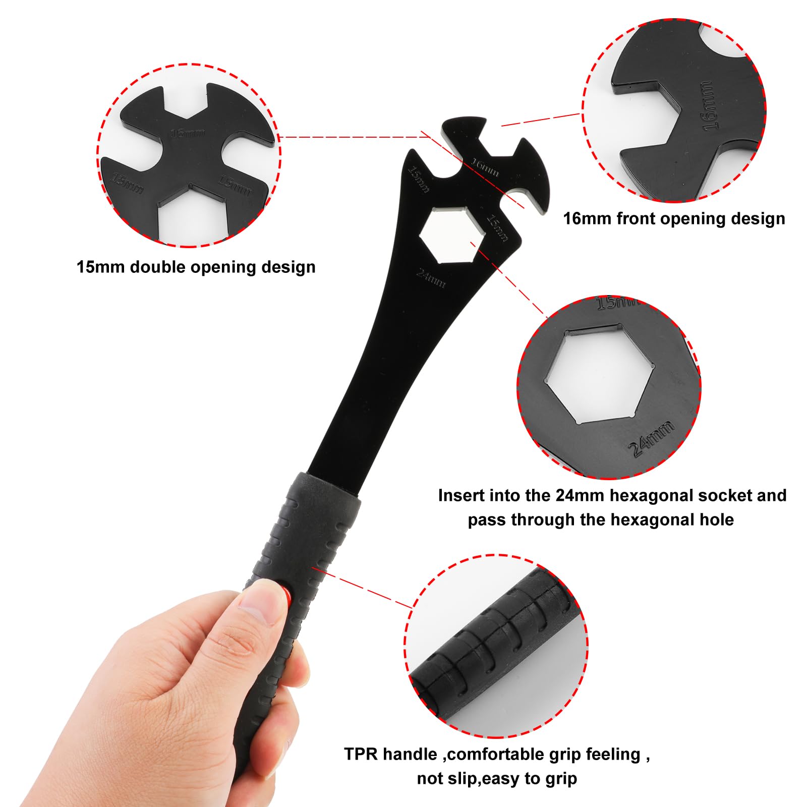Oumers Bike Pedal Wrench - Image 4