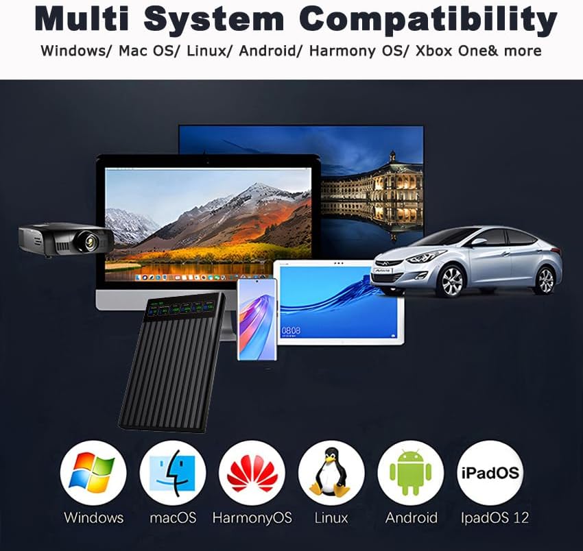 2.5'' 1TB Portable External Hard Drive with LCD Display HD Screen USB3.1/3.2 Type C HDD Storage for PC, Desktop, Laptop, Mac OS, Xbox One, PS4, PS5 (750GB) - 5
