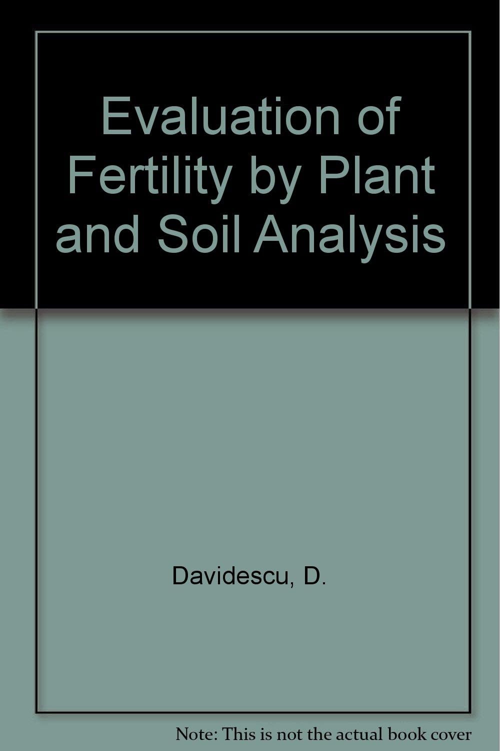Eval Fert Plant Soil Analysis