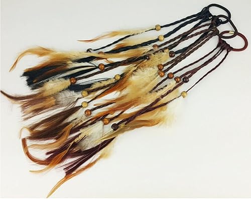 Miniatura 2 de 3 piezas de cuerda de pelo bohemia hecha a mano para mujeres y niñas, bandas elásticas para el cabello, ligas elásticas para el cabello, ligas para