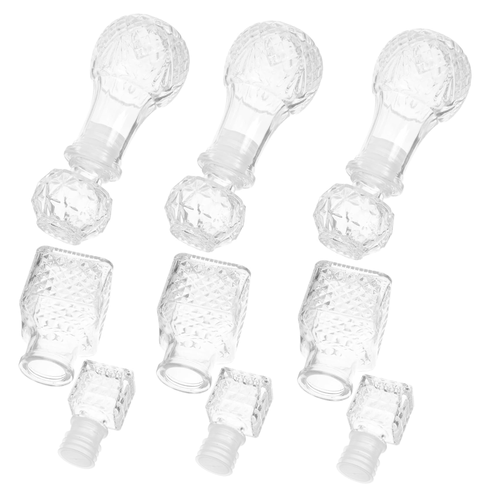 HEALLILY 50ml Liquor Container Portable Whiskey Dispenser for Home Bar Crystal Decorative Bottle