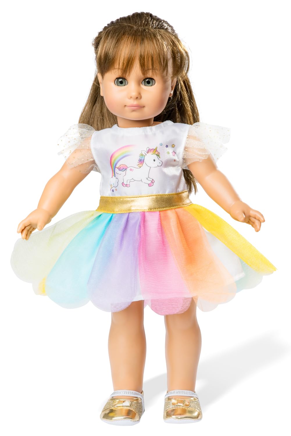 Heless 1850 - Vestido Para Muñecas Con Diseño De Unicornio Henri, Talla