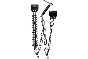 Prime-Line Storm Door Protector Chain and Spring in Black Finish