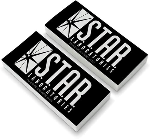The Flash TV Series Star Labs Logo Eraser Set de 2