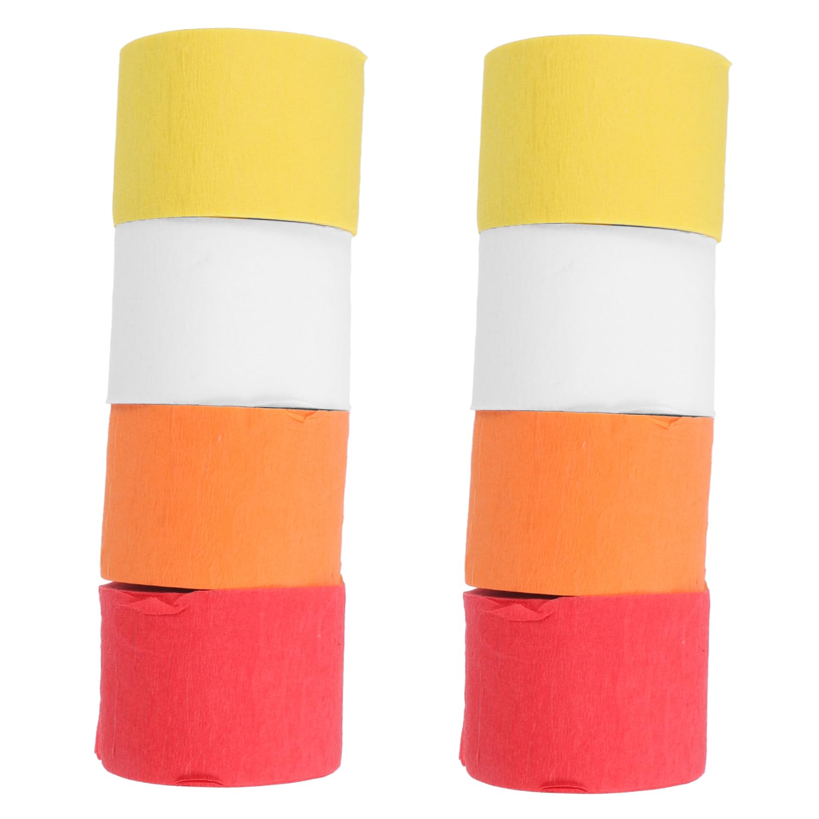 DOITOOL Crepe Paper Streamers Roll Italian Crepe Paper 8pcs Streamers Rolls for Party Wedding Decor