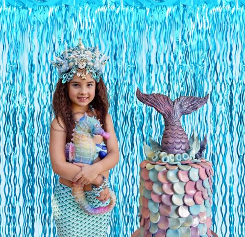 GOER Metallic Tinsel Foil Fringe Curtains Party Photo Backdrop Party Streamers for Birthday,Graduation,New Year Eve Decorations Wedding Decor - Image 9