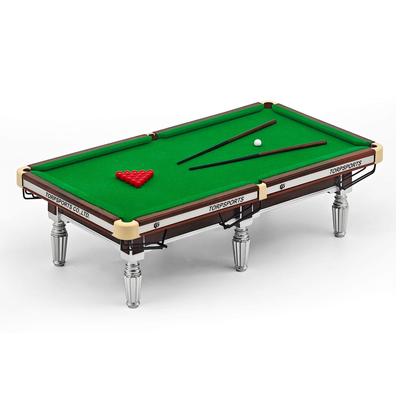 Billardtisch, Mini Billiard Tisch mit 16 BäLlen, 2 Billardqueues, Mini Pool Billardtisch Maße 20 x 11 x 6 cm, Mini-Billardtisch Dekore für Billardzimmer, Familie, Party
