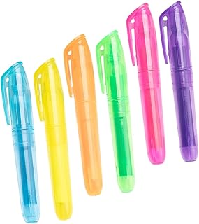 Operitacx 6 Peças Caneta Marcadora Portátil Para Scrapbook Canetas De Escrita Para Registro No Diário Caneta Marcadora Portátil Caneta Marcadora Marcador De Cabeça Oblíqua Acessórios