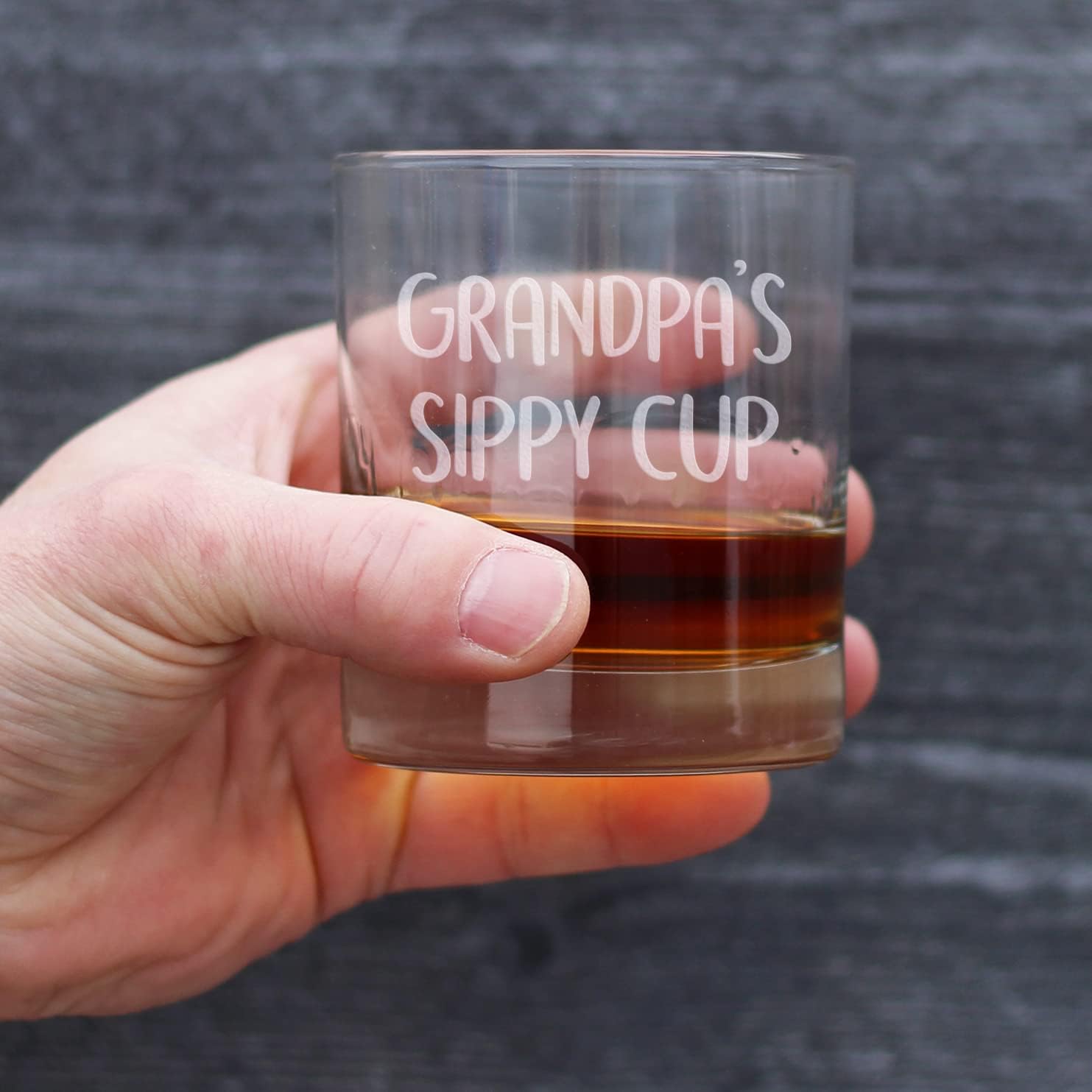 Grandpa's Sippy Cup - Unique Whiskey Rocks Glass for Grandfathers - Fun Grandpa Gifts - 10.25 Oz - Image 3