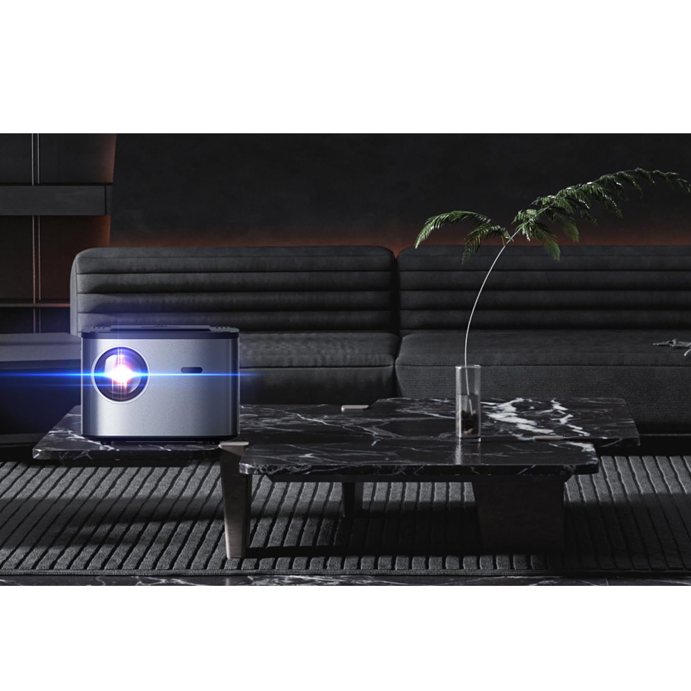 Dangbei Atom Proiettore Portatile 4K Full HD 1080P WiFi Bluetooth, Connettività Versatile, Proiettore con Raggio Visivo