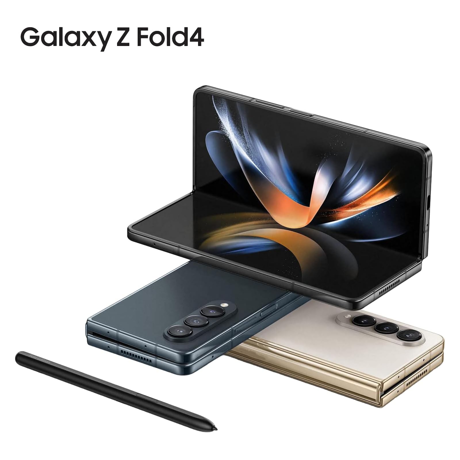 Galaxy Z Fold 4 Pen Stylus Replacement for Samsung Galaxy Z Fold 4/5 S Pen Stylus Pen,Compatible Galaxy Z Fold 4/5 Phone EF-FF92PCBEGUS with Eject Pin+2 Tips (Black)