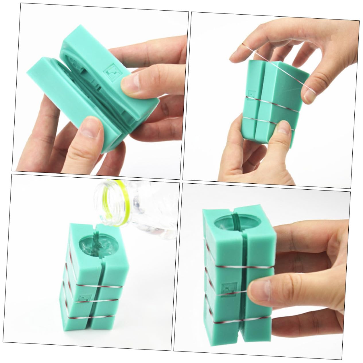 Molde de Silicona de Ajedrez 3d Verde, 12 Piezas para Fondant | Pastel y Chocolate, Acabado Antiadherente, Fácil Limpieza, Diseño Creativo E Innovador