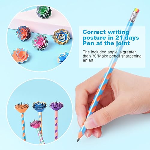 Miniatura 2 de AUAUY Bolígrafo perlado (con punta de borrador arcoíris), paquete de 12