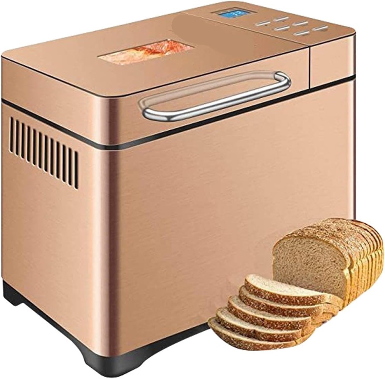 Bread Machine Household Intelligent Sprinkling Fruit and Noodles Multi-functional Small Breakfast(Blue-220V)