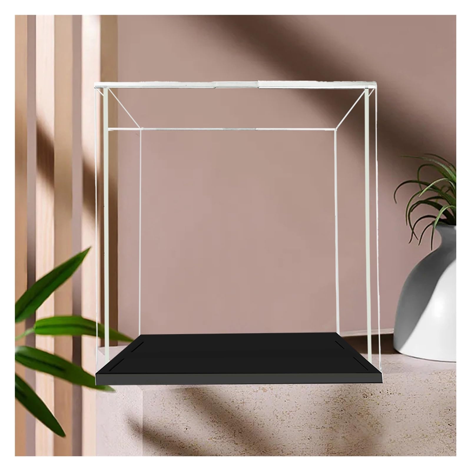Vitrine en acrylique anti-poussière transparente pour grands trophées
