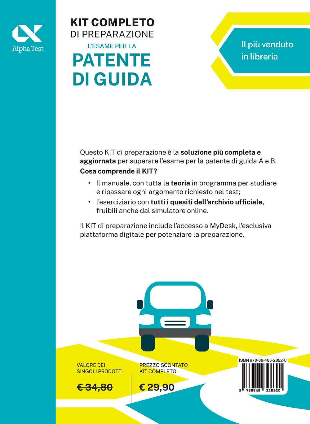 L'esame per la patente di guida. Kit completo di preparazione. Edizione 2026-2027