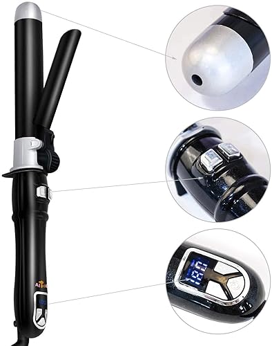 Miniatura 3 de AIKO PRO Rizador de pelo Pro Auto Spin de 1 pulgada, rizador de calor instantáneo, plancha giratoria ondulada con temperaturas ajustables de 210