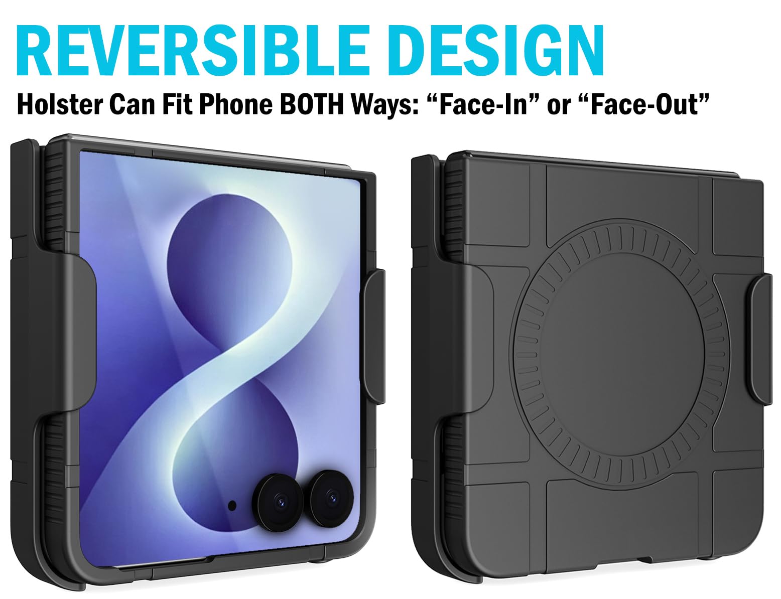 Nakedcellphone Combo - Custodia per Samsung Z Flip 8 con clip da cintura