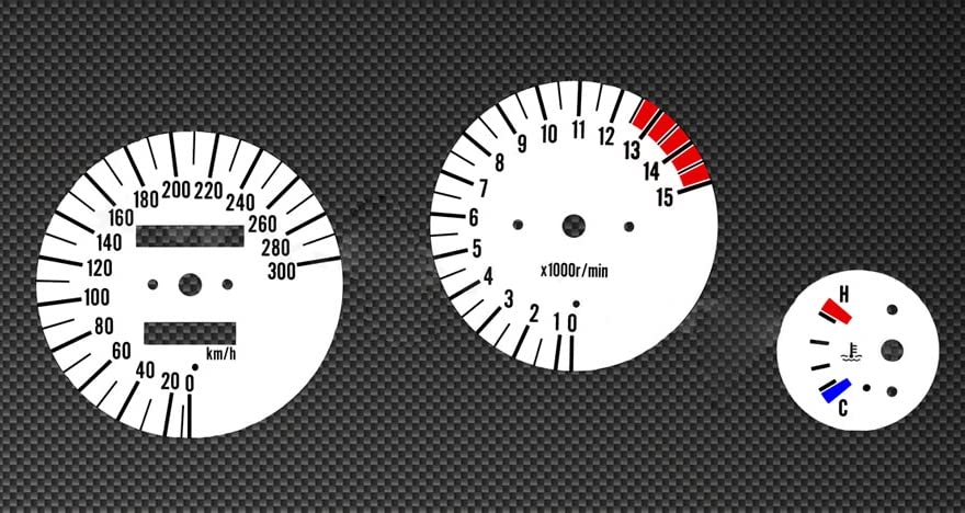 Compteur de vitesse blanc Ninja ZX-7R pour réparer des cadrans rayés