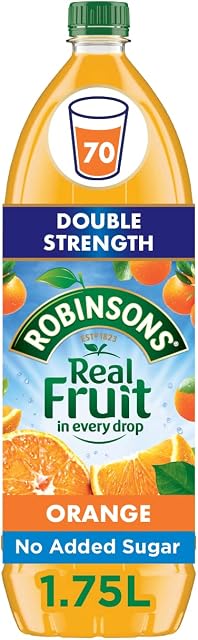 Robinsons Double Strength Orange No Added Sugar Squash,1.75 l (Pack of 1)
