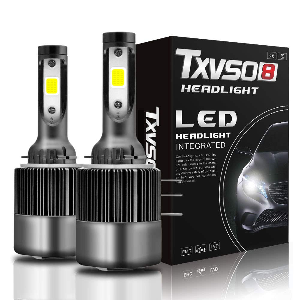 2Stk H15 żarówka reflektora, 6000K 9V-32 V 100 W 11000 lm światła samochodowe wysokie/mijania