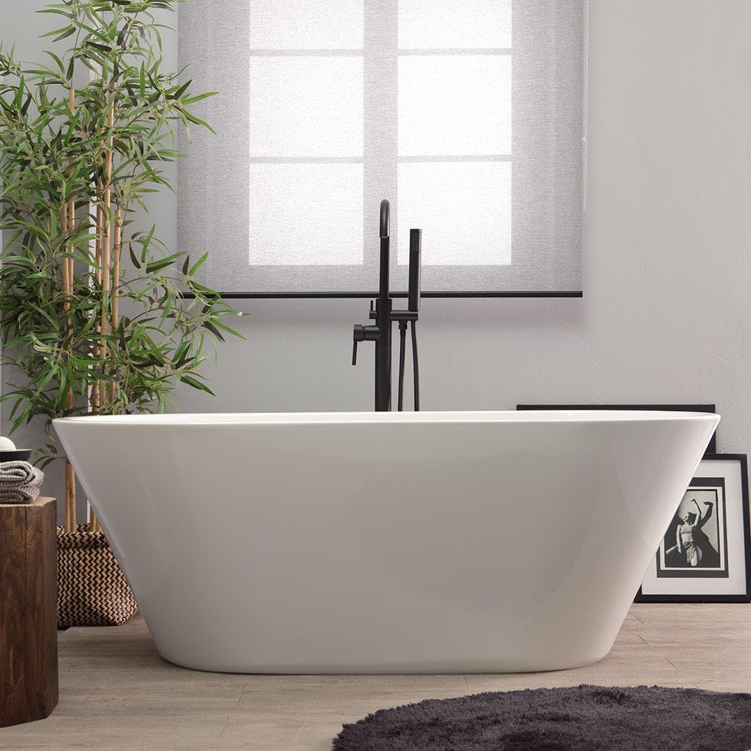 Kiamami Valentina - Bañera exenta acrílica Allegra blanca