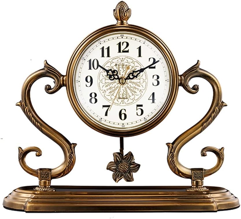 Sitting Clock, Living Room, Household Clock Ornaments, Desktop Clock, Retro Sitting Clock